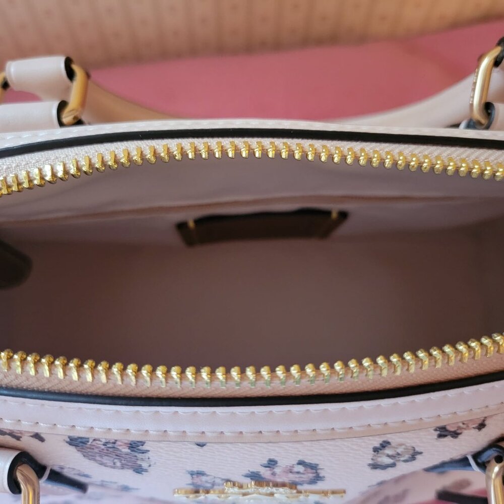 NWOT Coach Pink Floral Crossbody Bag - Picture 3 of 7